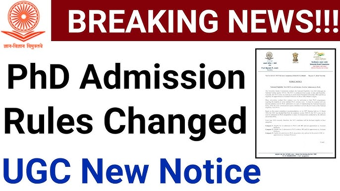 UGC PhD Entrance Rule Changes